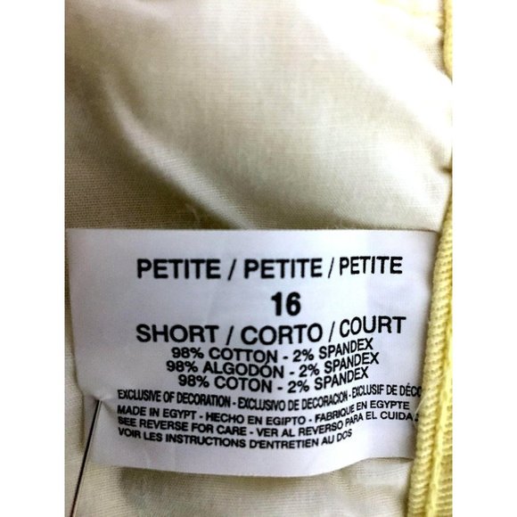 Gloria Vanderbilt Yellow Denim Slimming Jeans Size 16 Petite Stretch Amanda - Picture 4 of 11